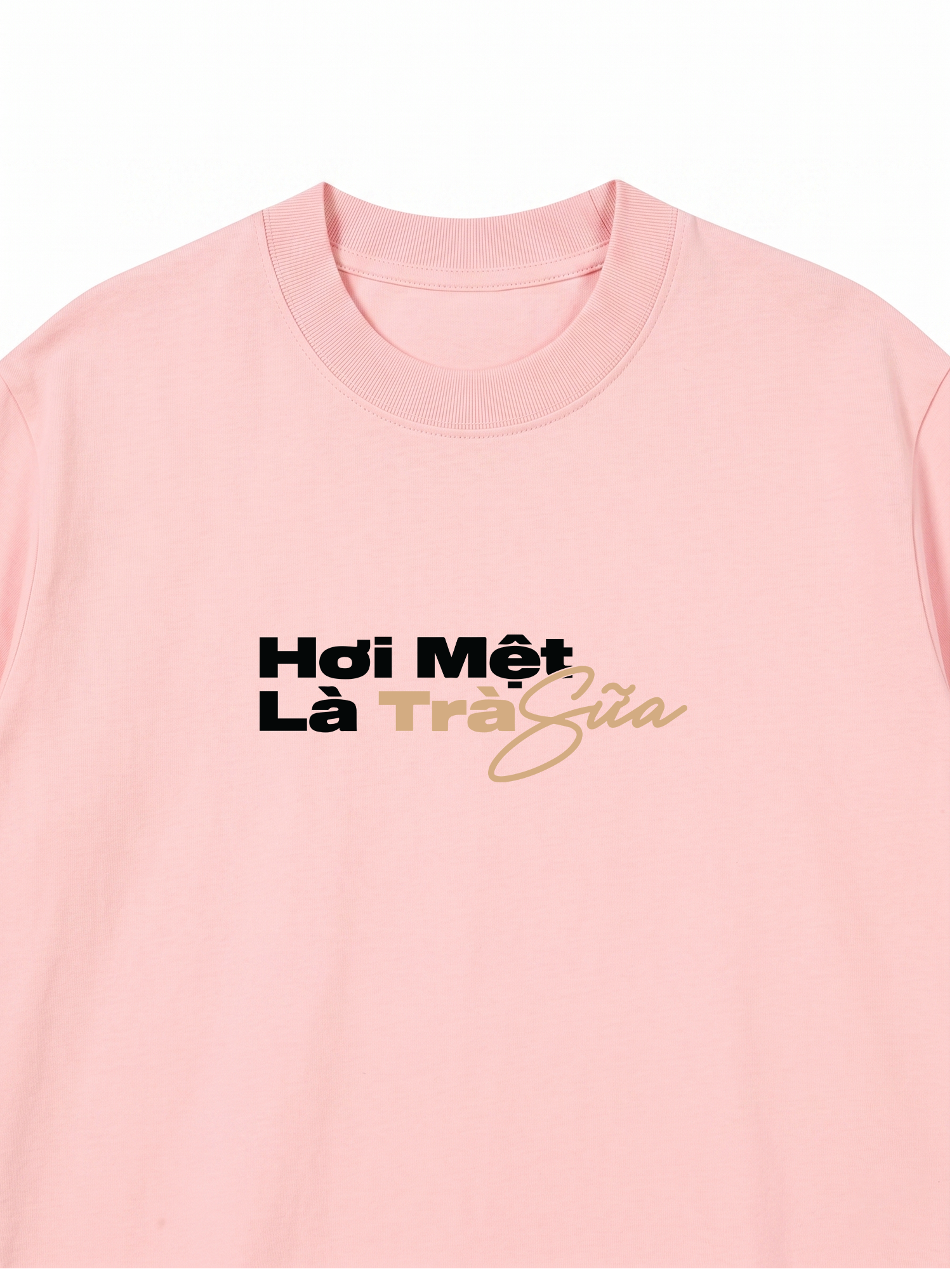 Áo Thun Relaxed Fit Hơi Mệt Là Trà Sữa