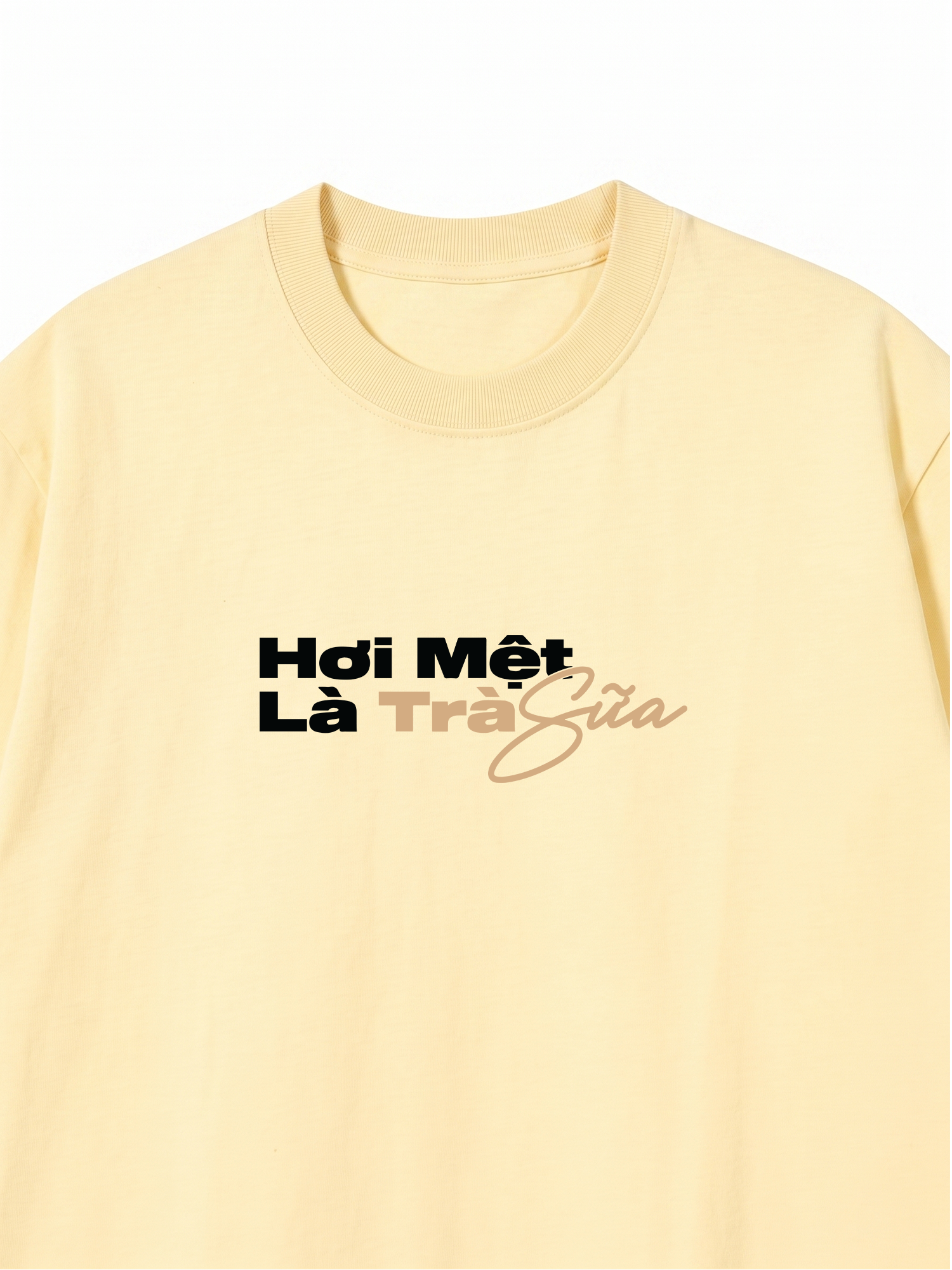 Áo Thun Relaxed Fit Hơi Mệt Là Trà Sữa