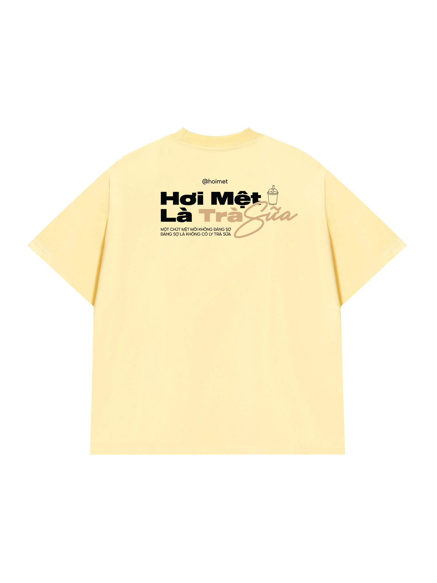 Áo Thun Relaxed Fit Hơi Mệt Là Trà Sữa