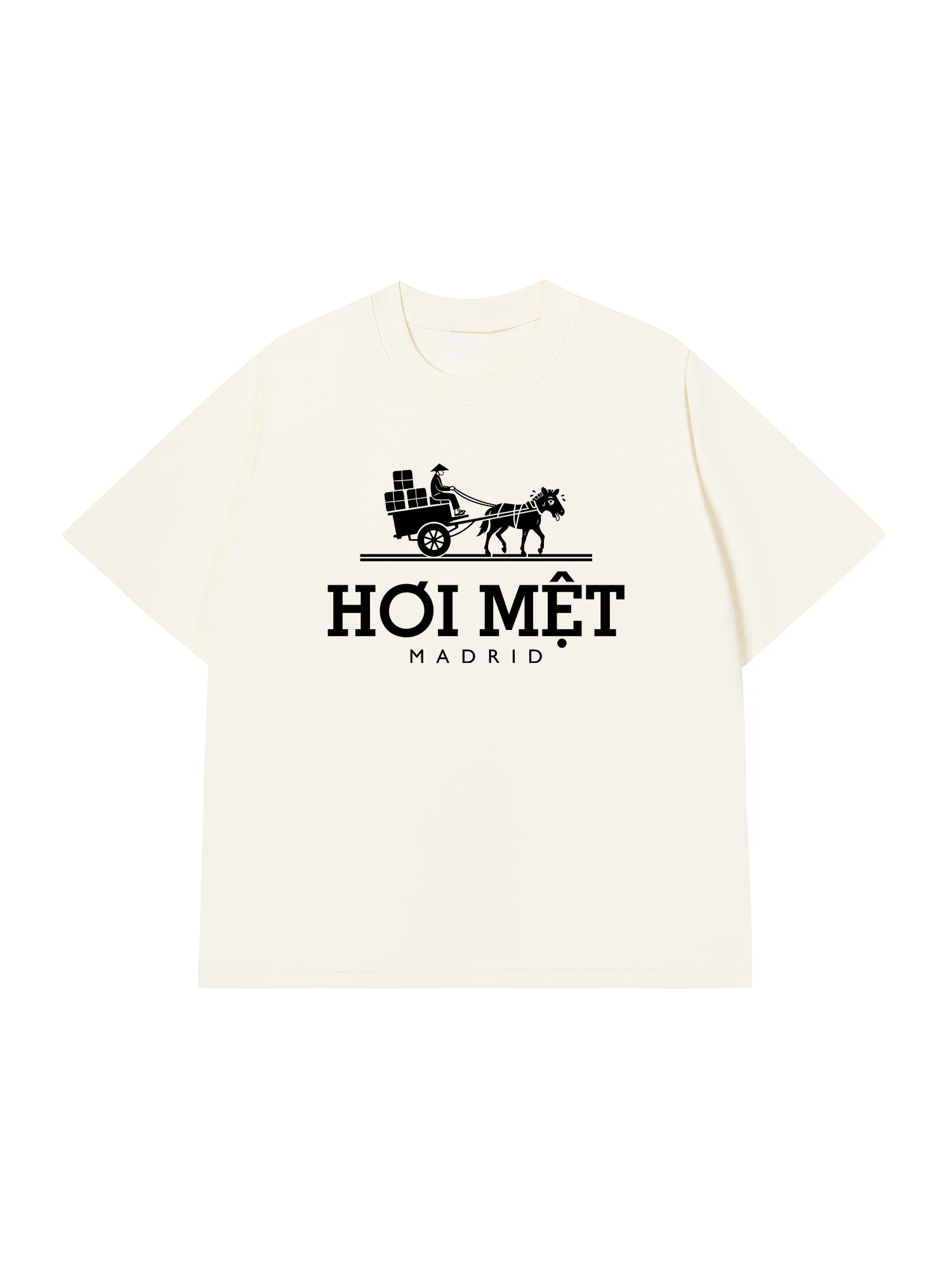 Áo Thun Relaxed Fit Hơi Mệt Madrid