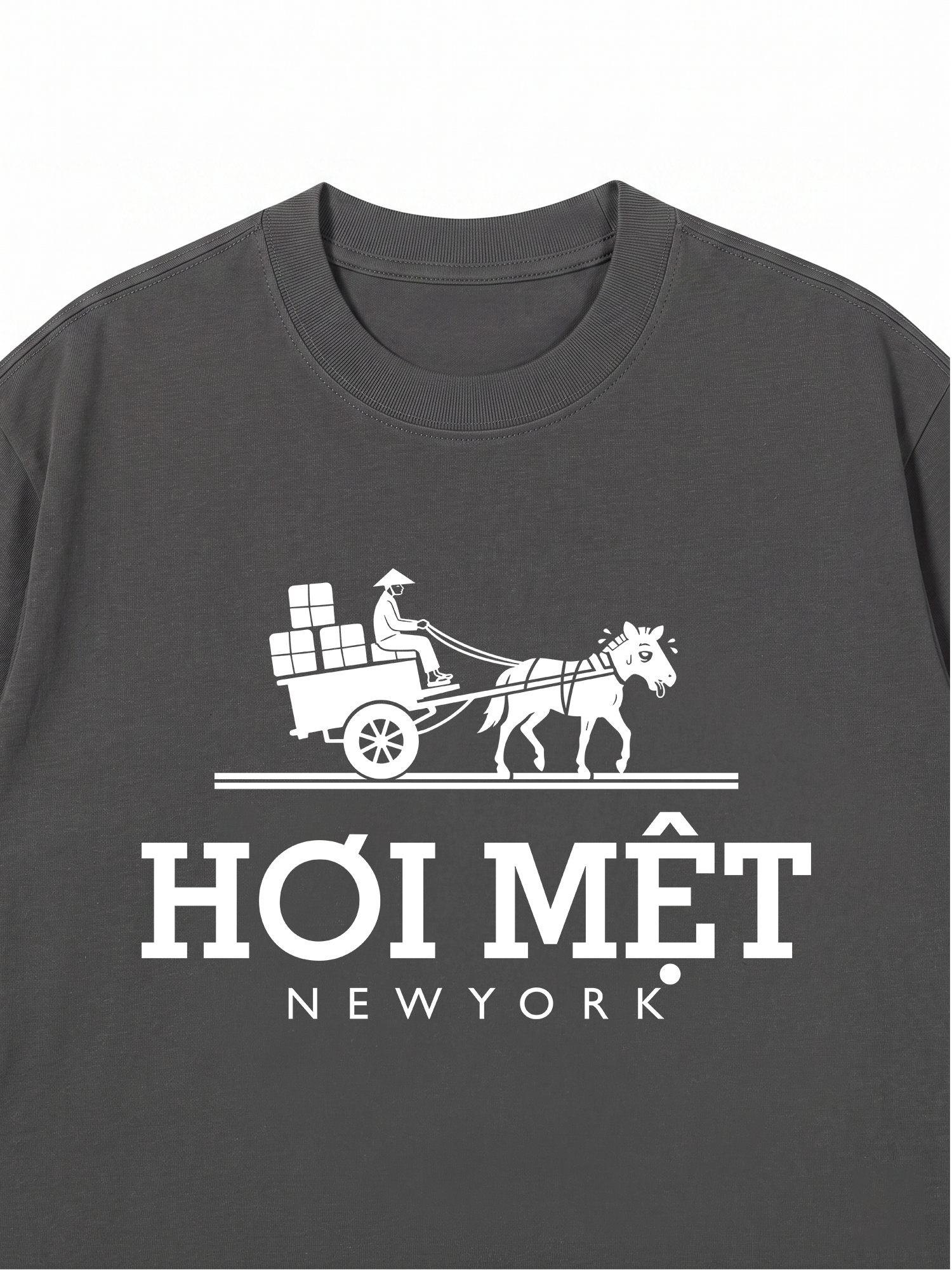 Áo Thun Relaxed Fit Hơi Mệt Newyork
