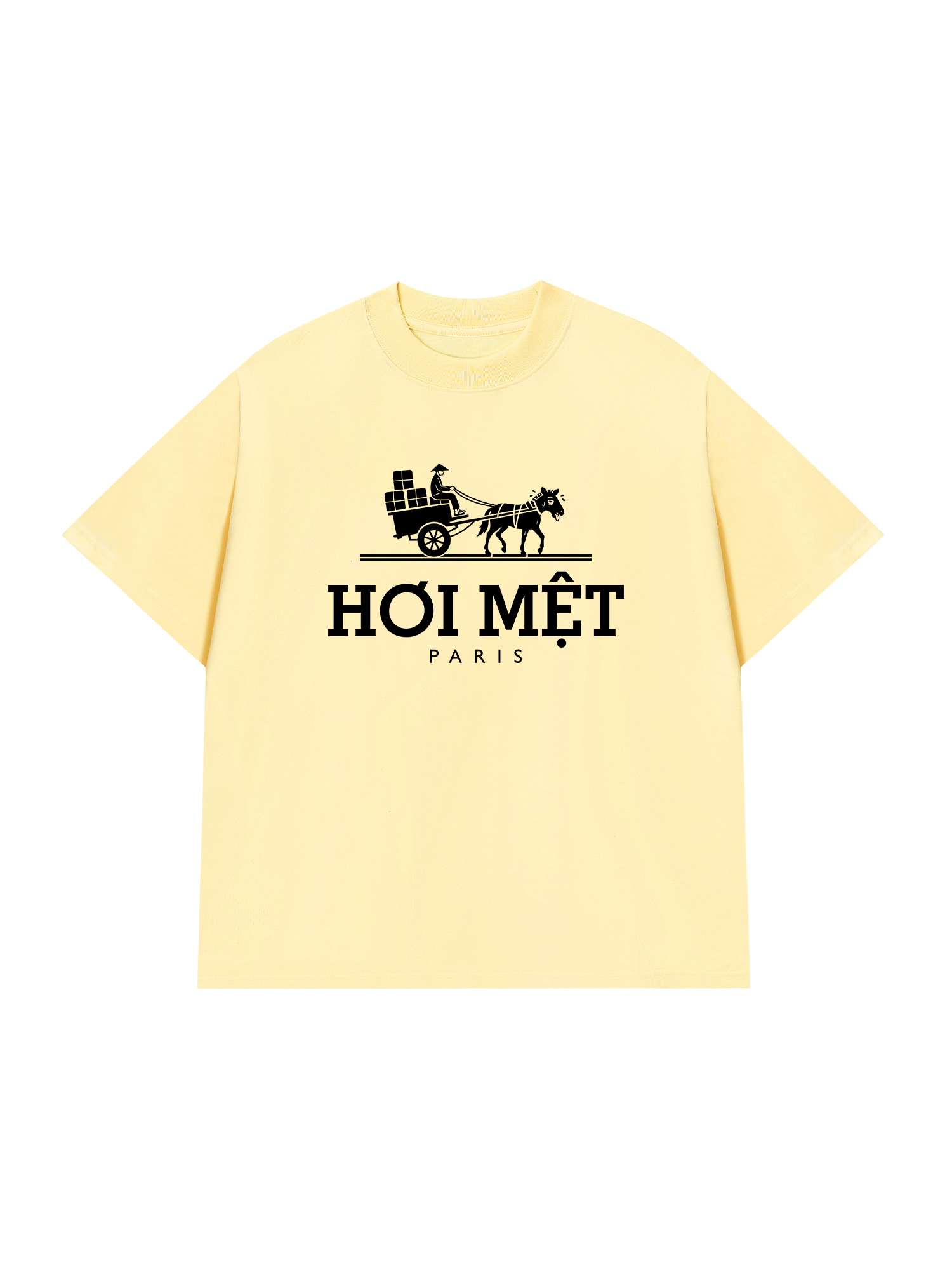 Áo Thun Relaxed Fit Hơi Mệt Paris