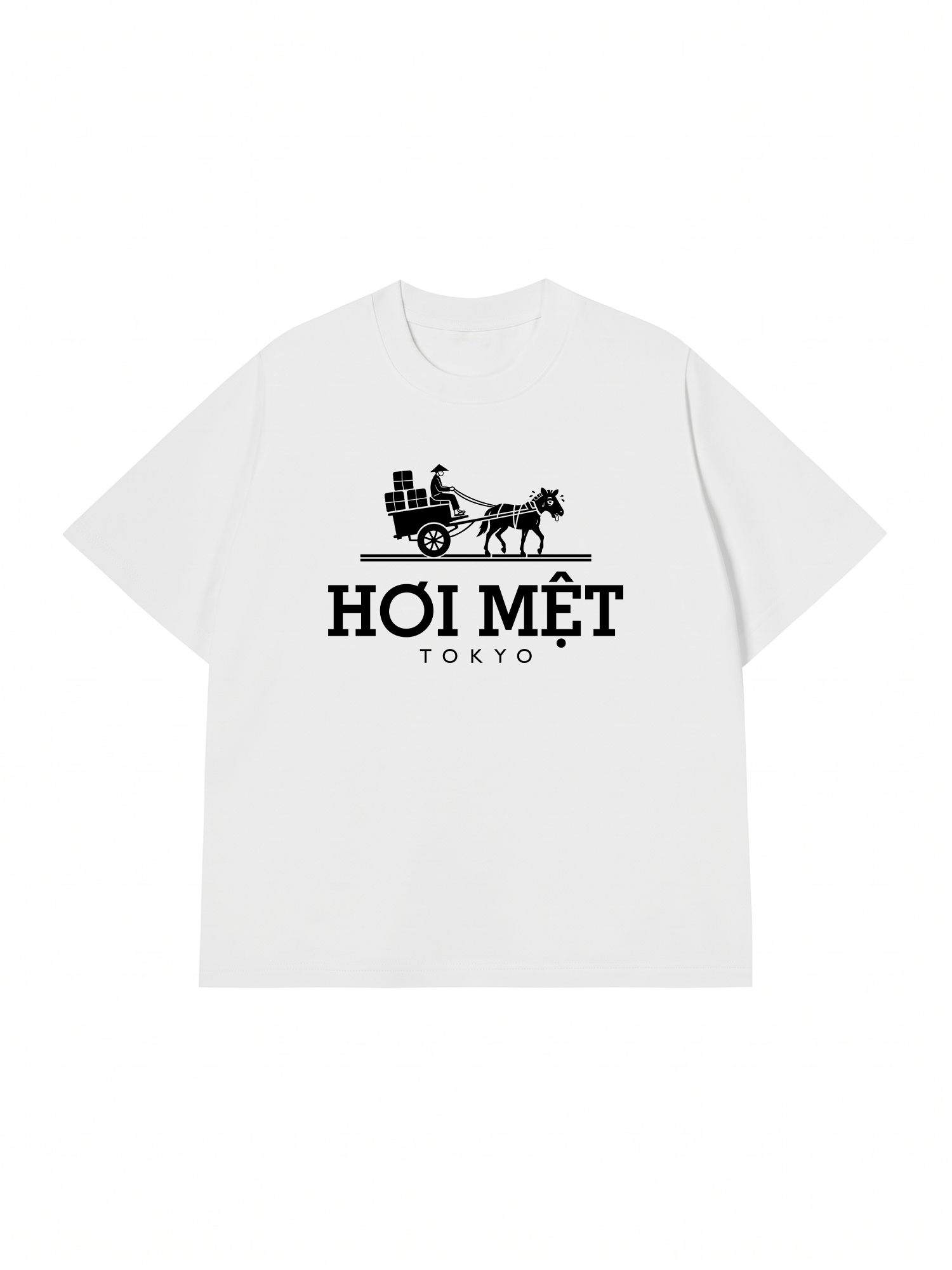 Áo Thun Relaxed Fit Hơi Mệt Tokyo