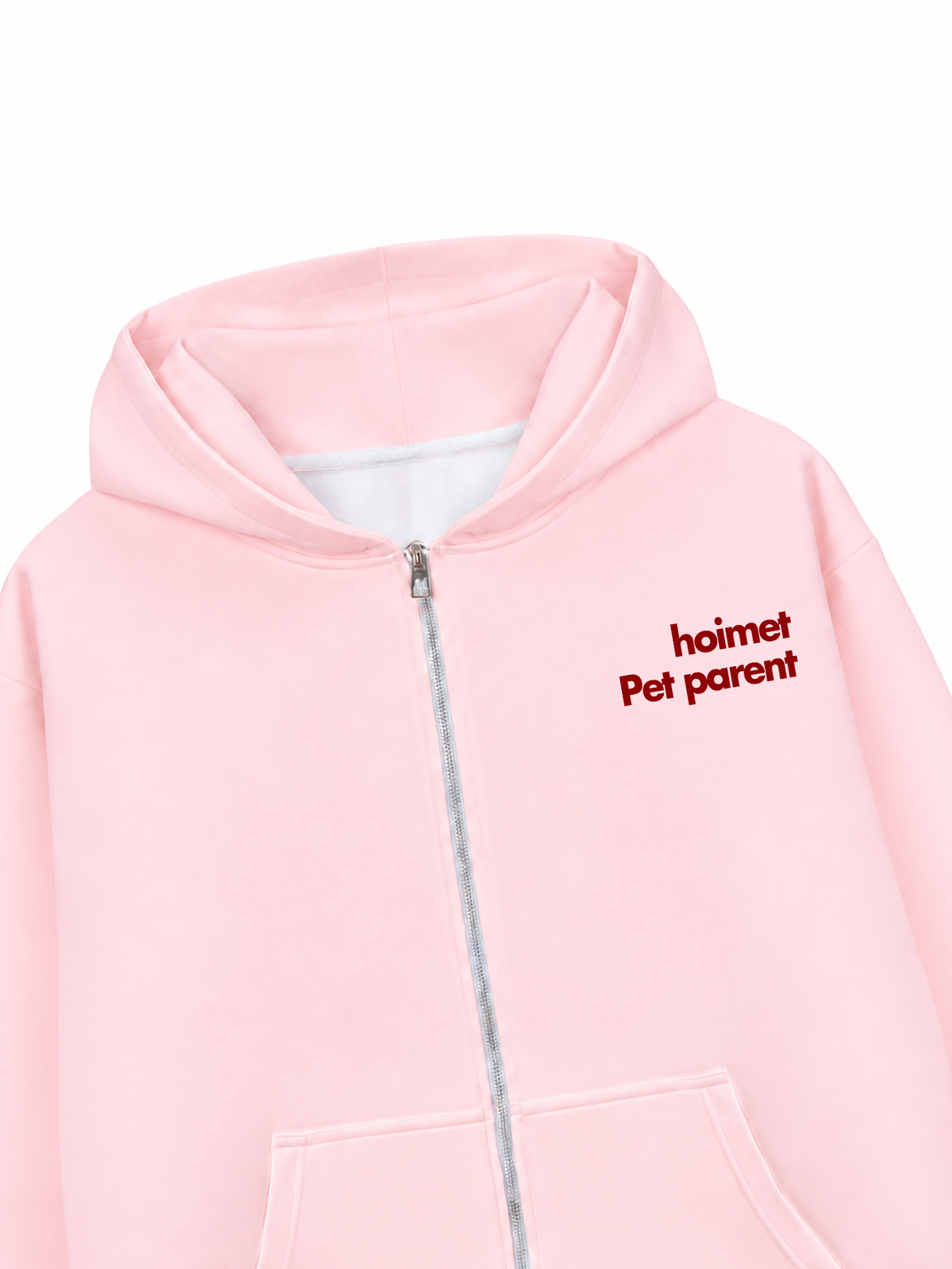 Áo Hoodie Zip Nỉ Hai Da Hướng Ngoại Với Thú Cưng
