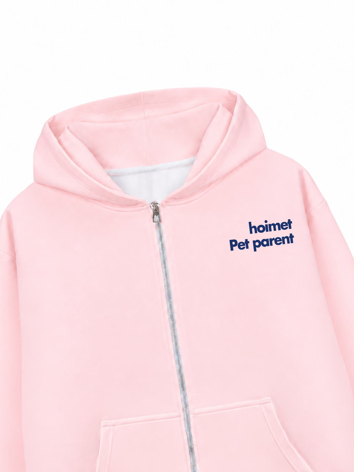 Áo Hoodie Zip Nỉ Hai Da I Love Cat