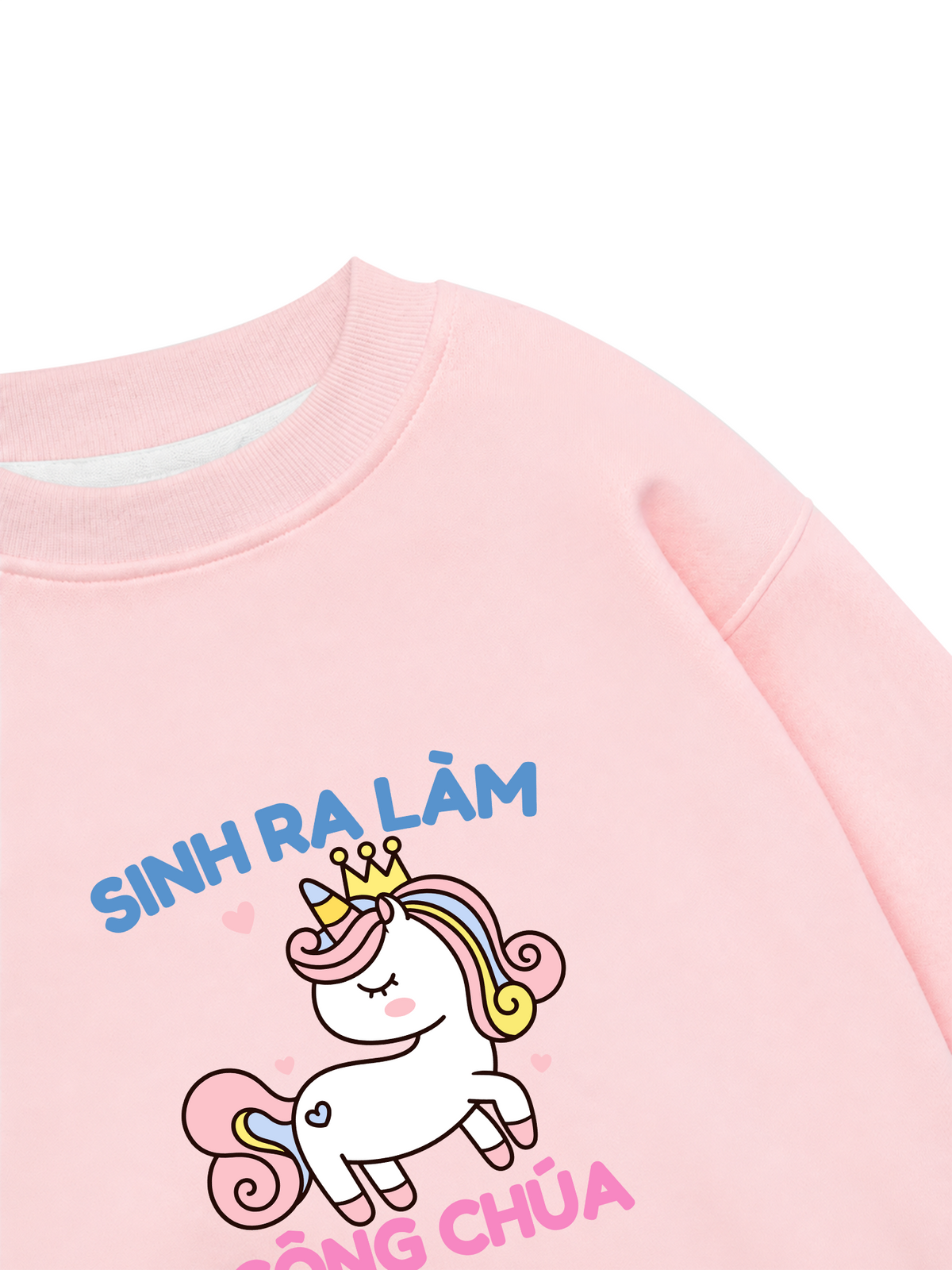 Áo Sweater Nỉ Hai Da Công Chúa Làm Công Ăn Lương