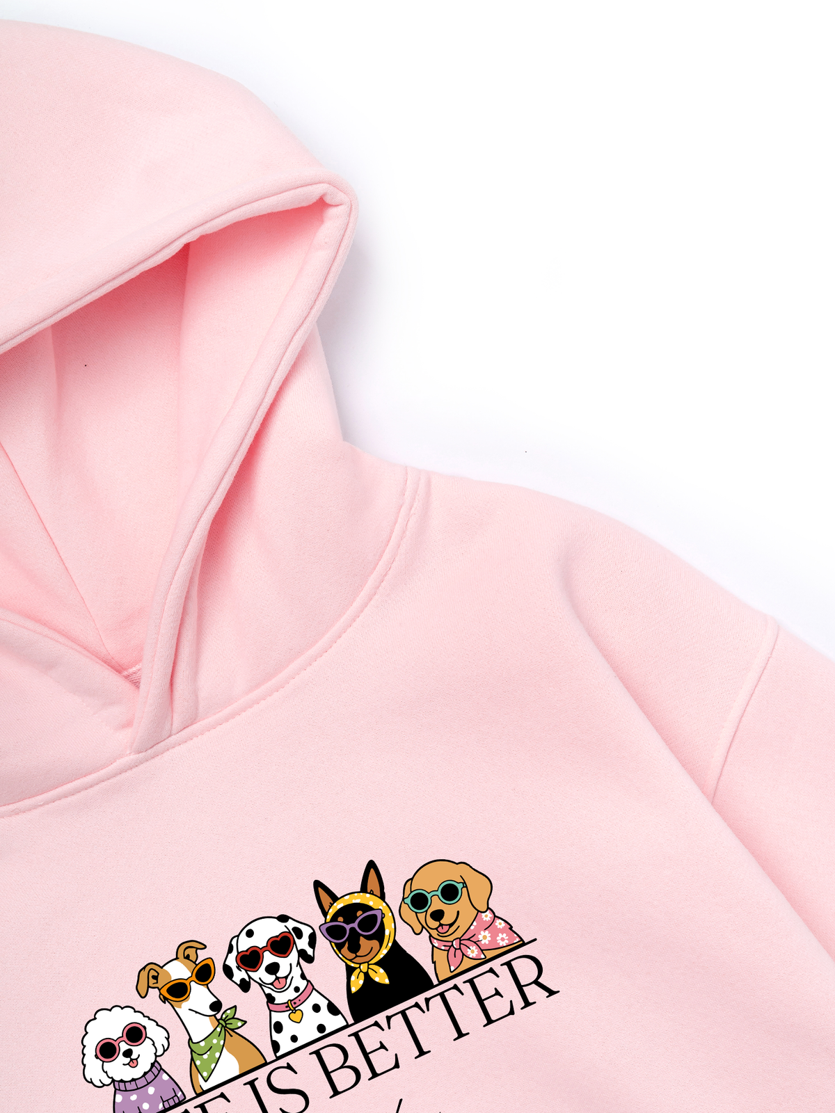 Áo Hoodie Nỉ Hai Da Life Is Better With Dogs