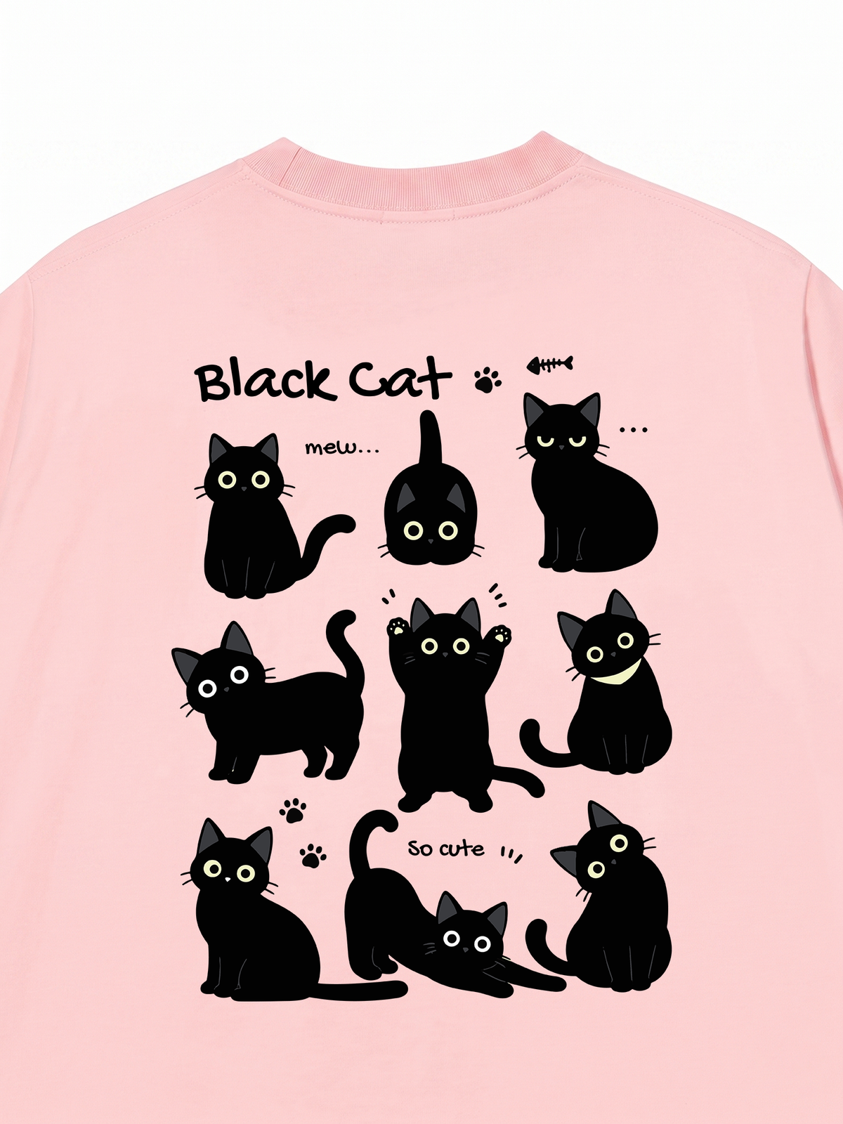 Áo Thun Relaxed Fit Cat Cute