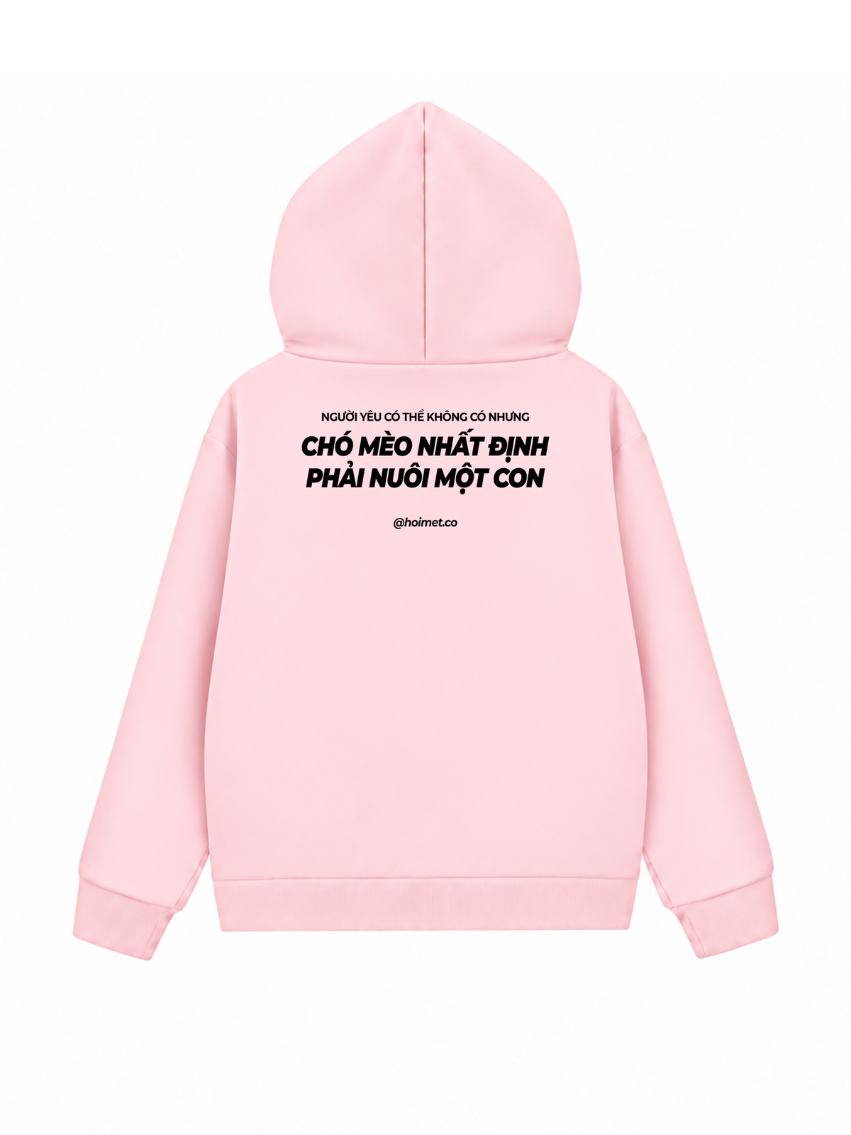 Áo Hoodie Zip Nỉ Hai Da Phải Nuôi Chó Mèo