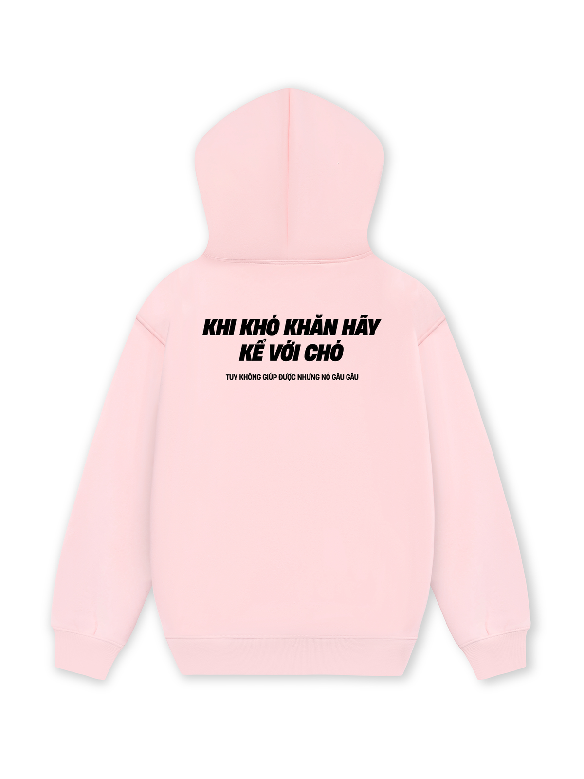 Áo Hoodie Nỉ Hai Da Khó Khăn Hãy Kể Với Chó