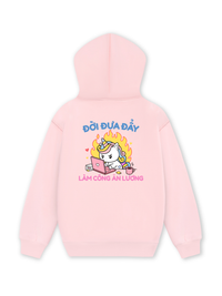 Áo Hoodie Nỉ Hai Da Công Chúa Làm Công Ăn Lương