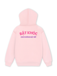 Áo Hoodie Nỉ Hai Da Bật Khóc Chứ Không Bật Sếp