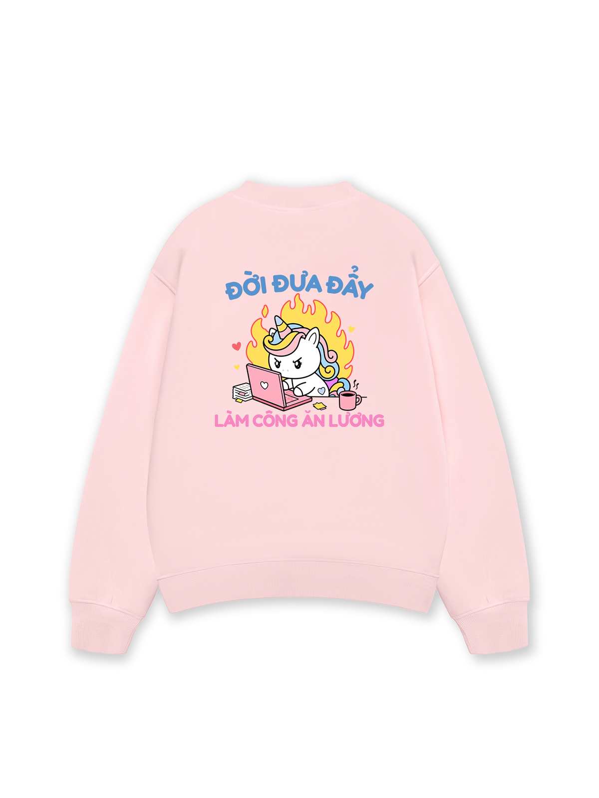 Áo Sweater Nỉ Hai Da Công Chúa Làm Công Ăn Lương