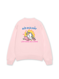 Áo Sweater Nỉ Hai Da Công Chúa Làm Công Ăn Lương