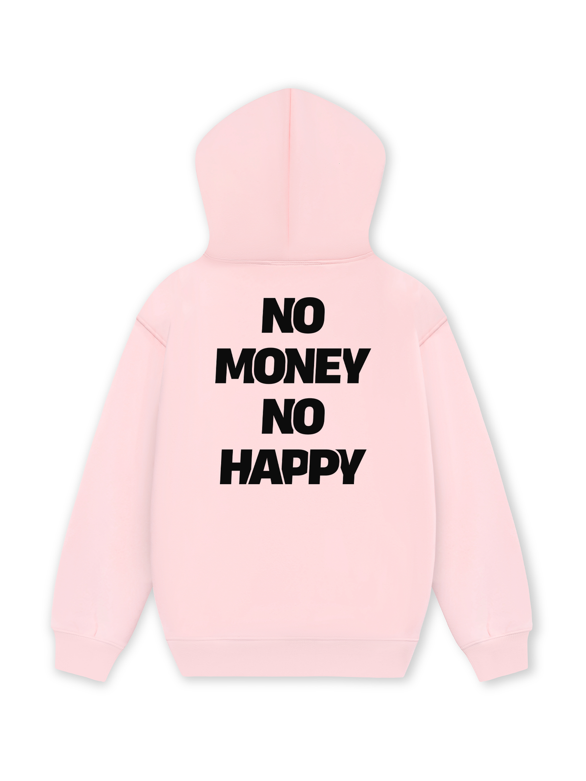 Áo Hoodie Nỉ Hai Da No Money No Happy