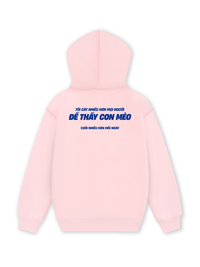 Áo Hoodie Nỉ Hai Da Mèo Cười Nhiều Hơn