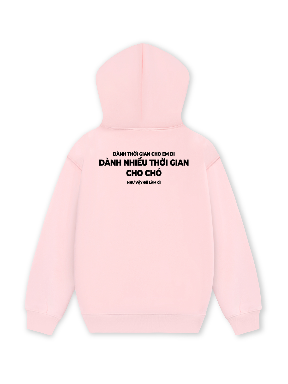 Áo Hoodie Nỉ Hai Da Dành Thời Gian Cho Chó