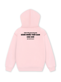 Áo Hoodie Nỉ Hai Da Dành Thời Gian Cho Chó