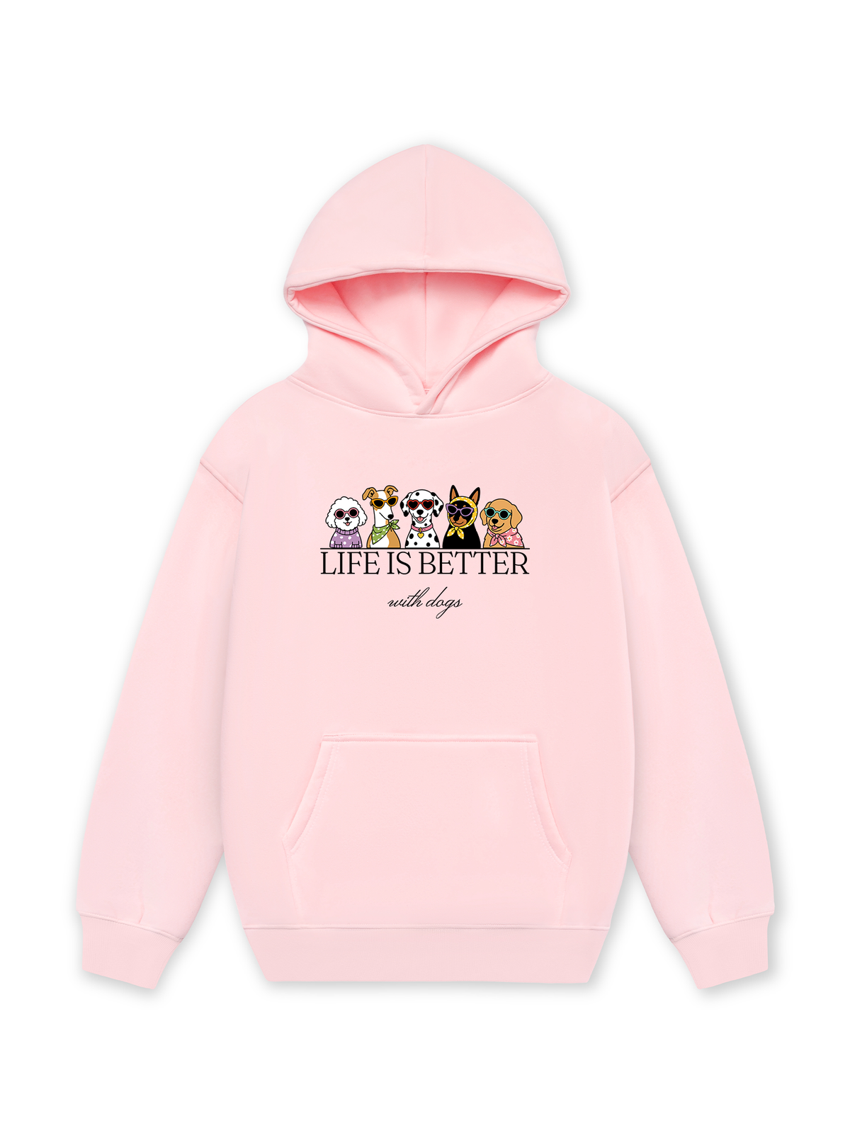Áo Hoodie Nỉ Hai Da Life Is Better With Dogs