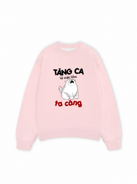 Áo Sweater Nỉ Hai Da Tăng Ca