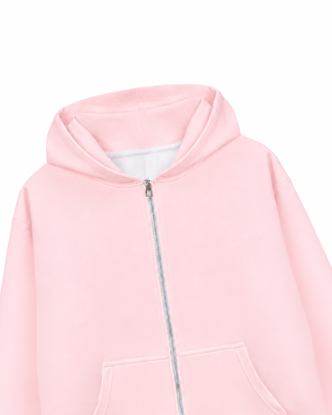 Áo Hoodie Zip Nỉ Hai Da Hơi Mệt Basic