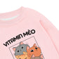 Áo Sweater Nỉ Hai Da Vitamin Mèo