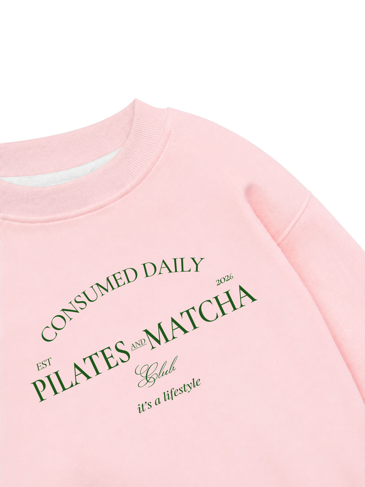 Áo Sweater Nỉ Hai Da Pilates And Matcha