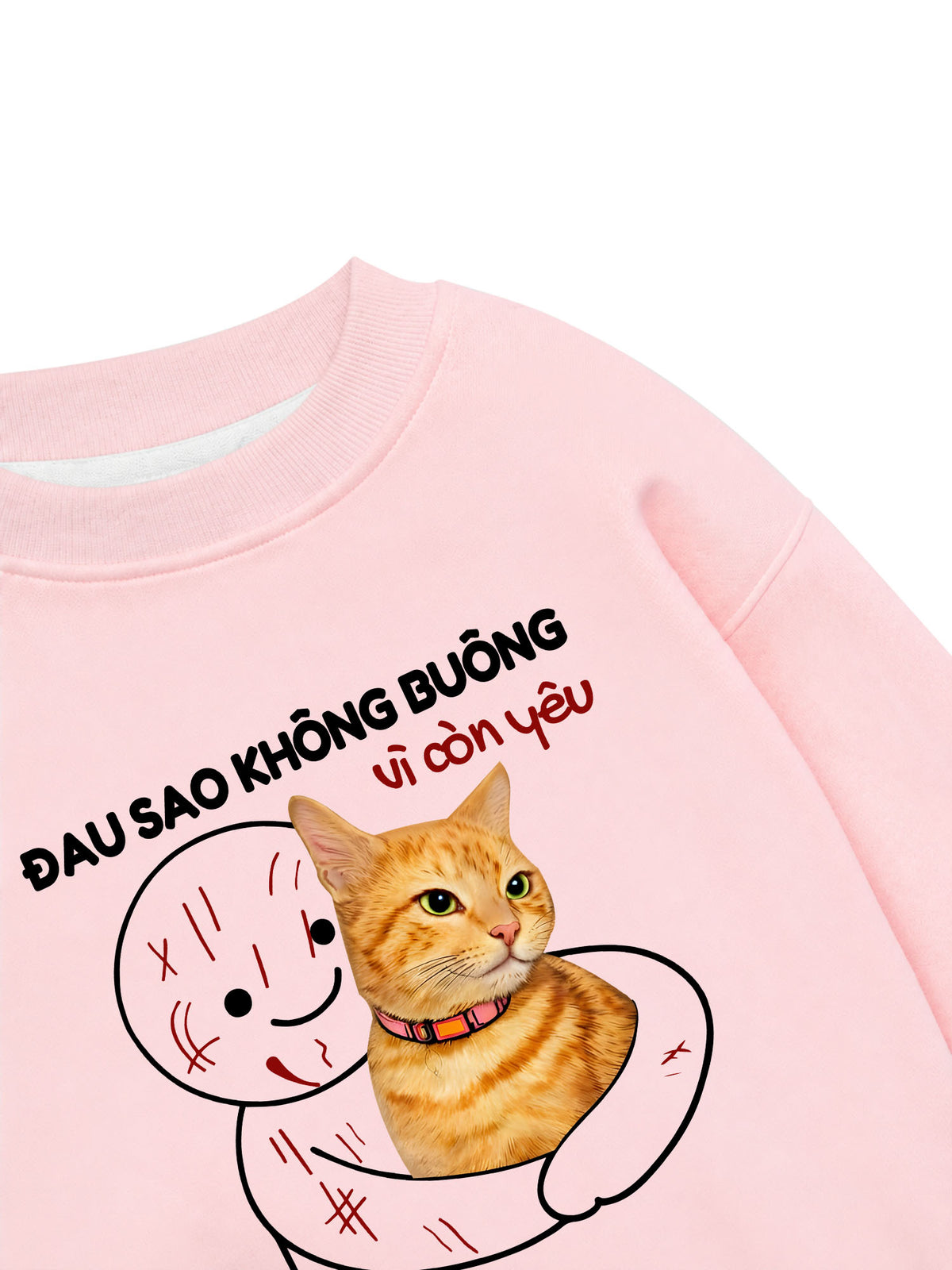 Áo Sweater Nỉ Hai Da Đau Sao Không Buông