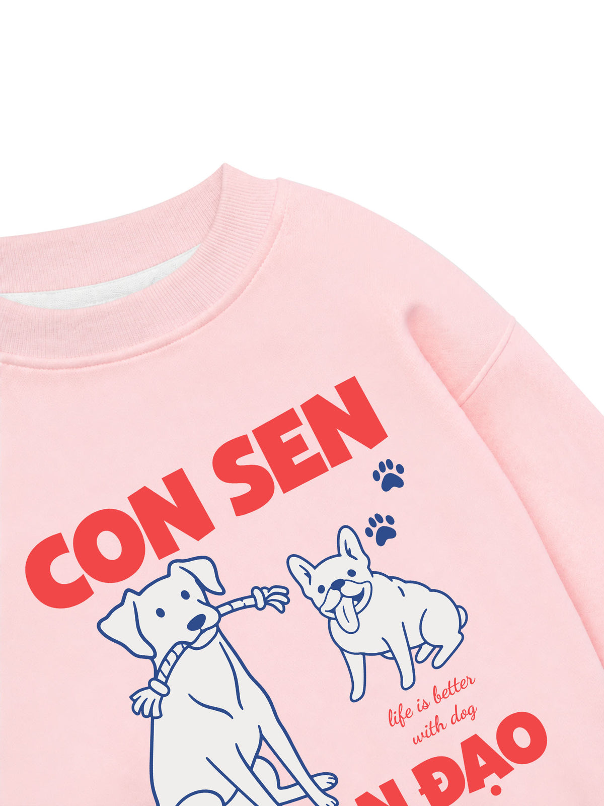 Áo Sweater Nỉ Hai Da Con Sen Ngoan Đạo Chó