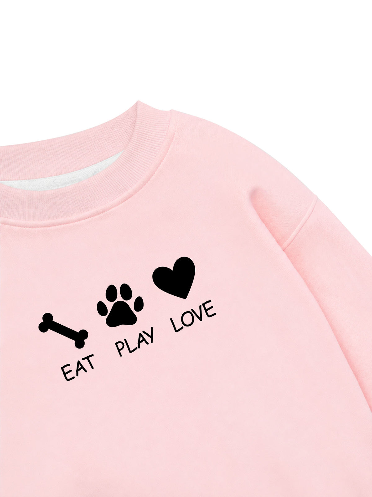 Áo Sweater Nỉ Hai Da Eat Play Love
