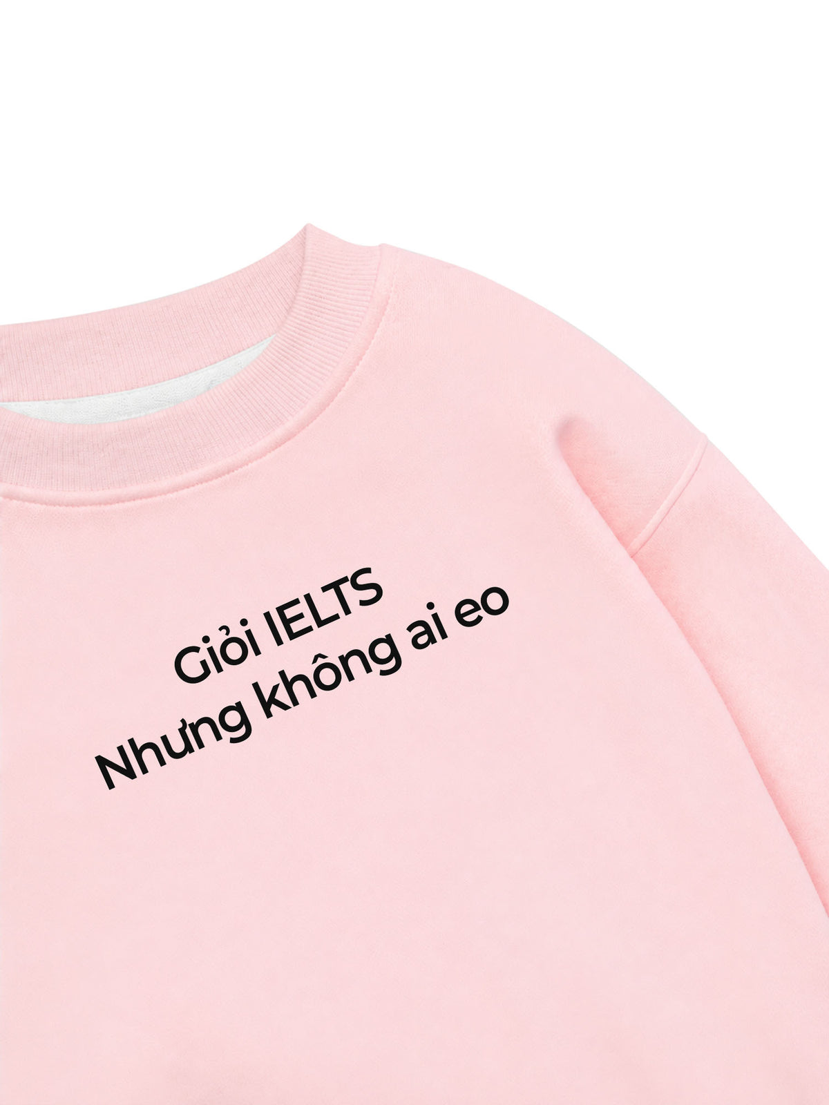 Áo Sweater Nỉ Hai Da Không Ai Eo