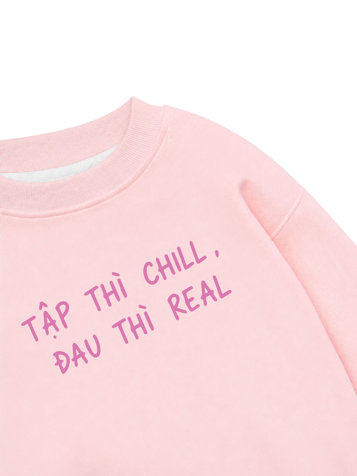 Áo Sweater Nỉ Hai Da  Tập Chill Đau Real