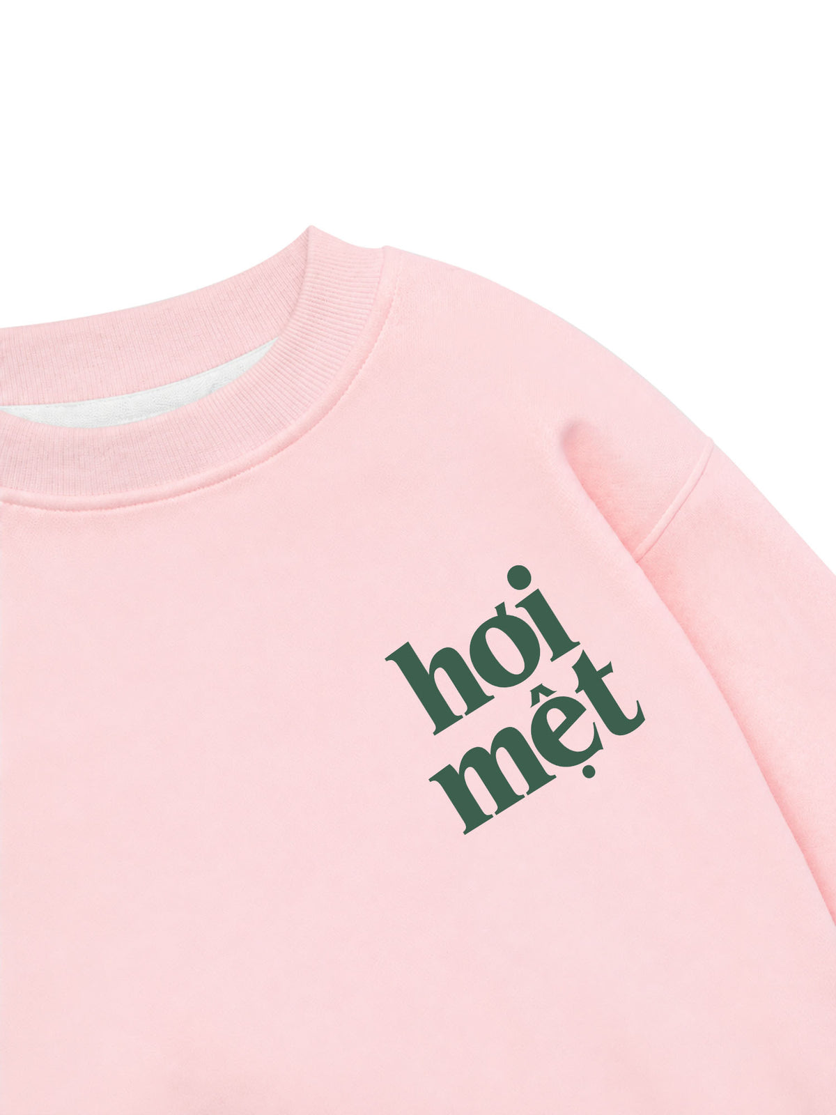 Áo Sweater Nỉ Hai Da Monday Pilates & Matcha