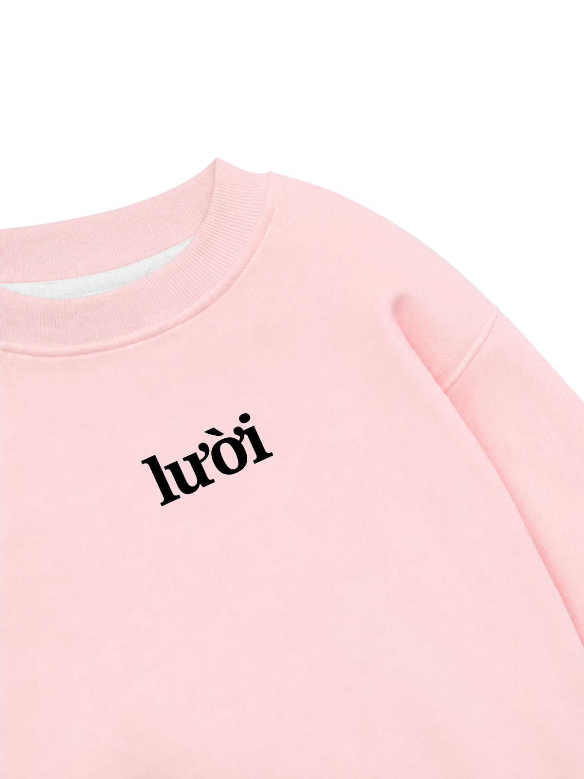 Áo Sweater Nỉ Hai Da Lười