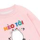Áo Sweater Nỉ Hai Da Mèo Ăn Sang Hơn Tôi