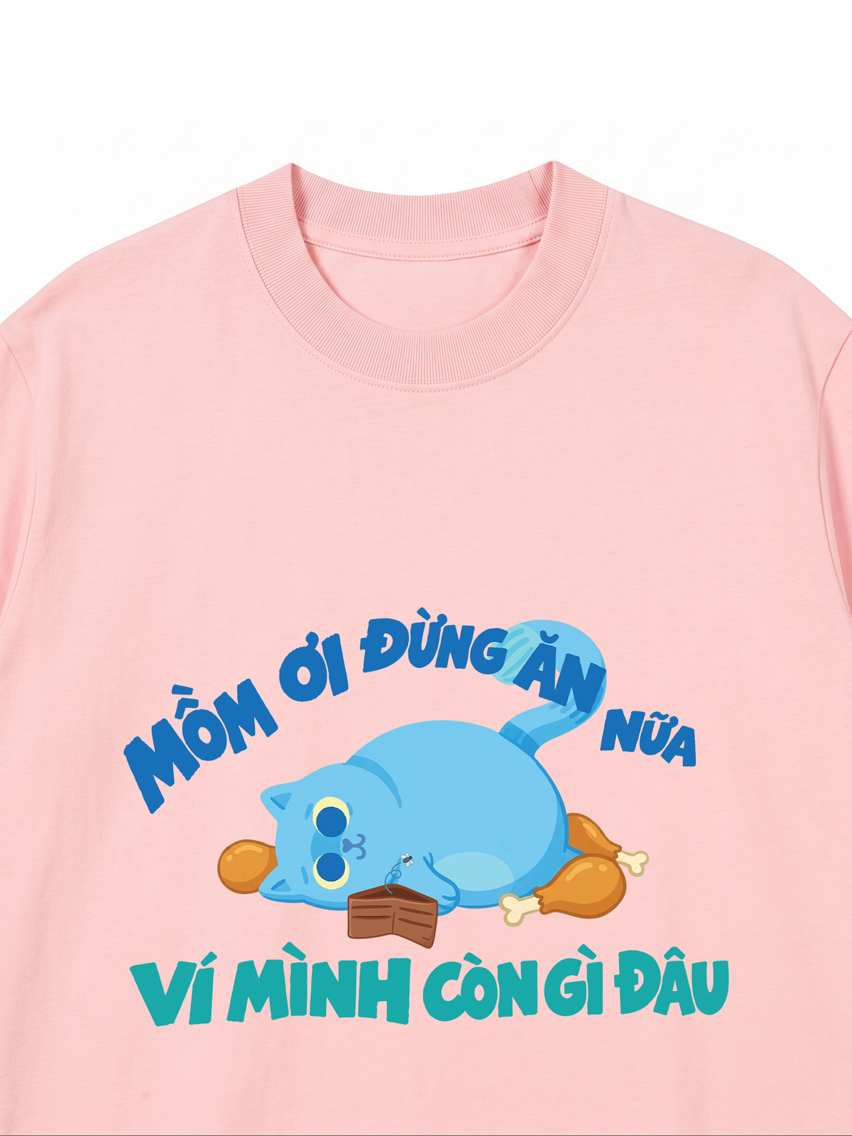 Áo Thun Relaxed Fit Mồm Ơi Đừng Ăn Nữa