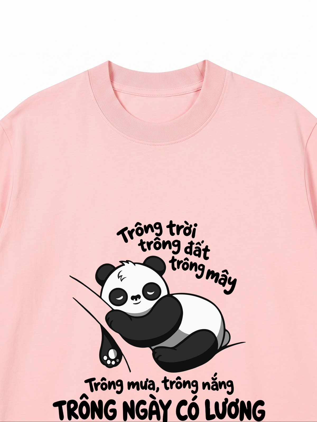 Áo Thun Relaxed Fit Trông Mưa Trông Nắng Trông Ngày Có Lương