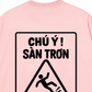 Áo Thun Relaxed Fit Chú Ý Sàn Trơn