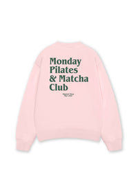 Áo Sweater Nỉ Hai Da Monday Pilates & Matcha