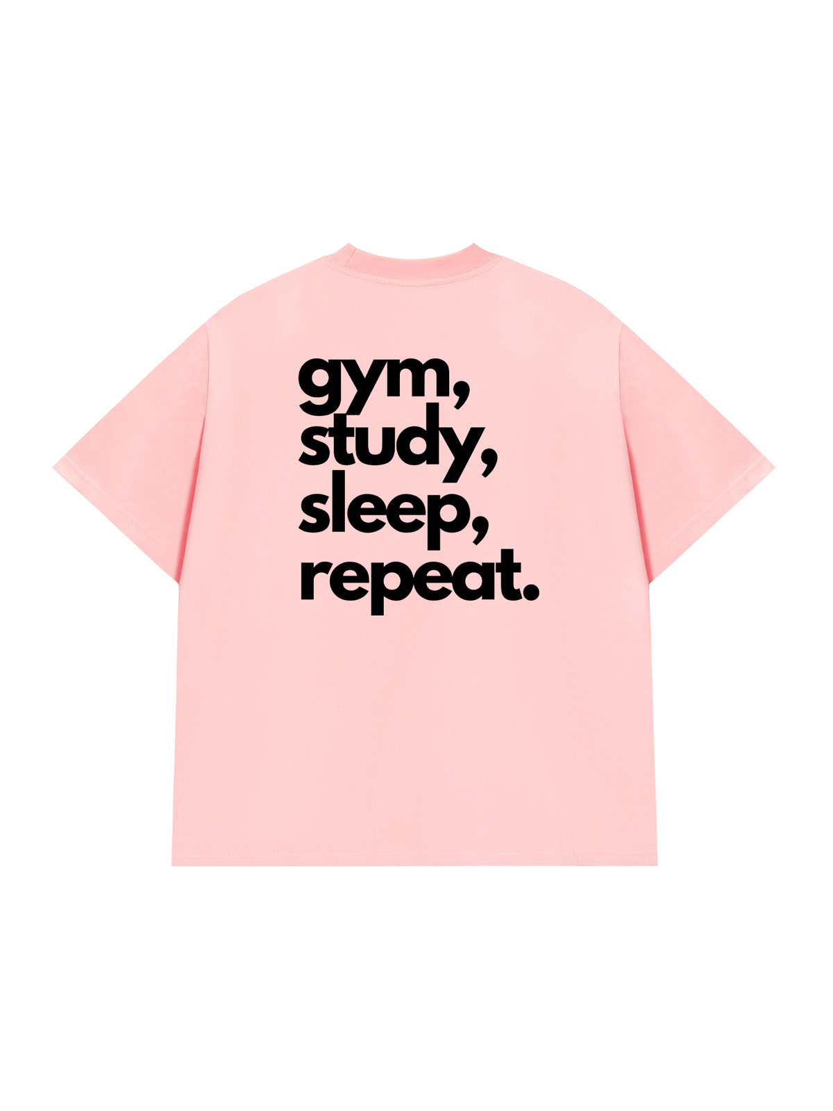 Áo Thun Relaxed Fit Gym Study Sleep Repeat