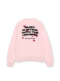 Áo Sweater Nỉ Hai Da Busy Flirting