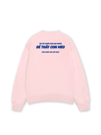 Áo Sweater Nỉ Hai Da Mèo Cười Nhiều Hơn