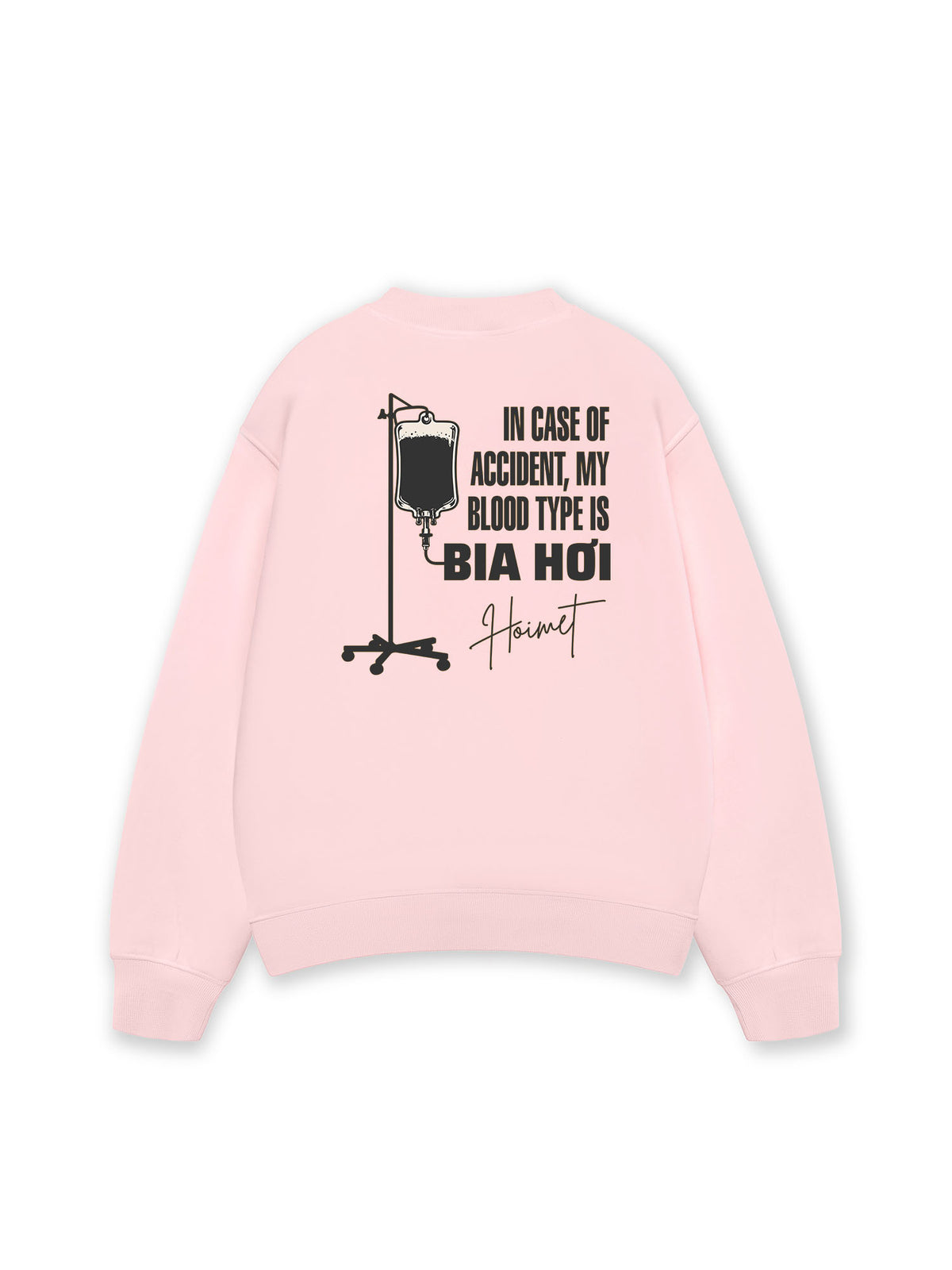 Áo Sweater Nỉ Hai Da Blood Type Is Bia Hơi