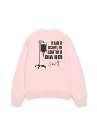 Áo Sweater Nỉ Hai Da Blood Type Is Bia Hơi