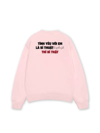 Áo Sweater Nỉ Hai Da Tình Yêu Với Em