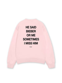 Áo Sweater Nỉ Hai Da  He Said Bieber Or Me