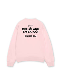 Áo Sweater Nỉ Hai Da Xin Lỗi Anh