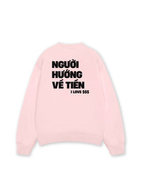 Áo Sweater Nỉ Hai Da Người Hướng Về Tiền