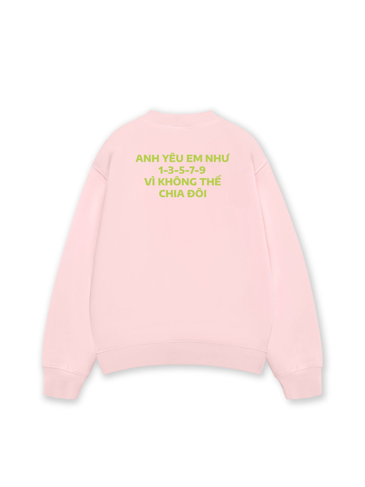 Áo Sweater Nỉ Hai Da Yêu Em Như