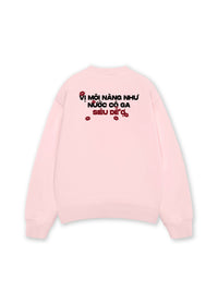 Áo Sweater Nỉ Hai Da  Vị Môi Nàng